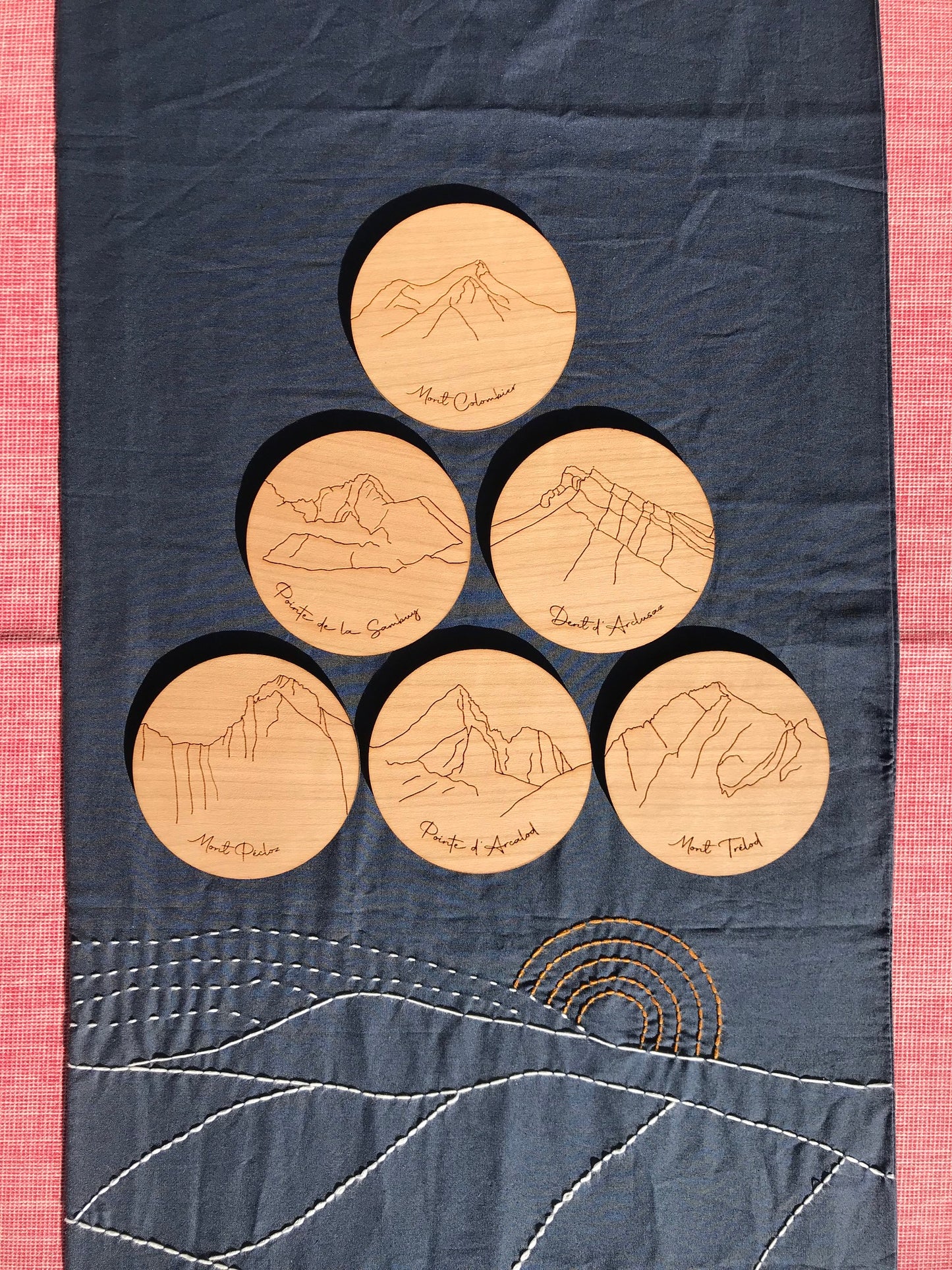 Sous-verres puzzle en bois