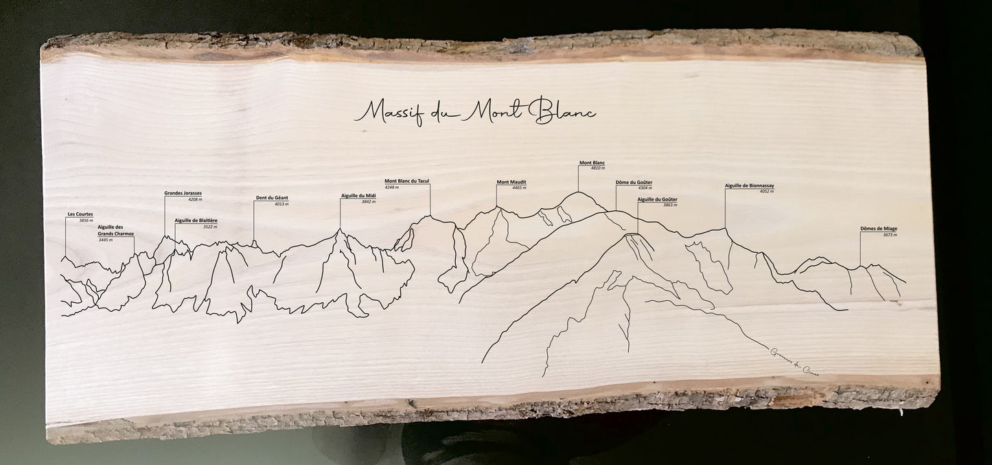 Panorama Mont-Blanc depuis les hauteurs de Flaine