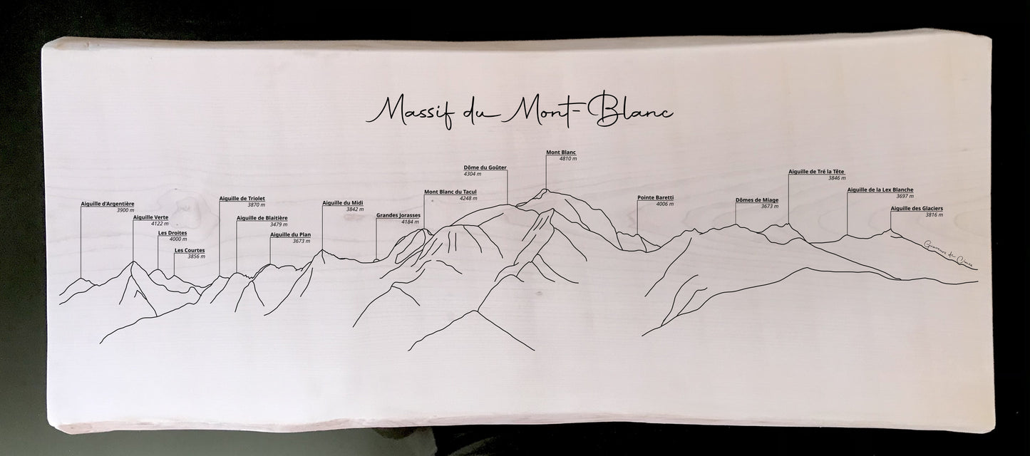 Panorama Mont-Blanc depuis les hauteurs de Megève