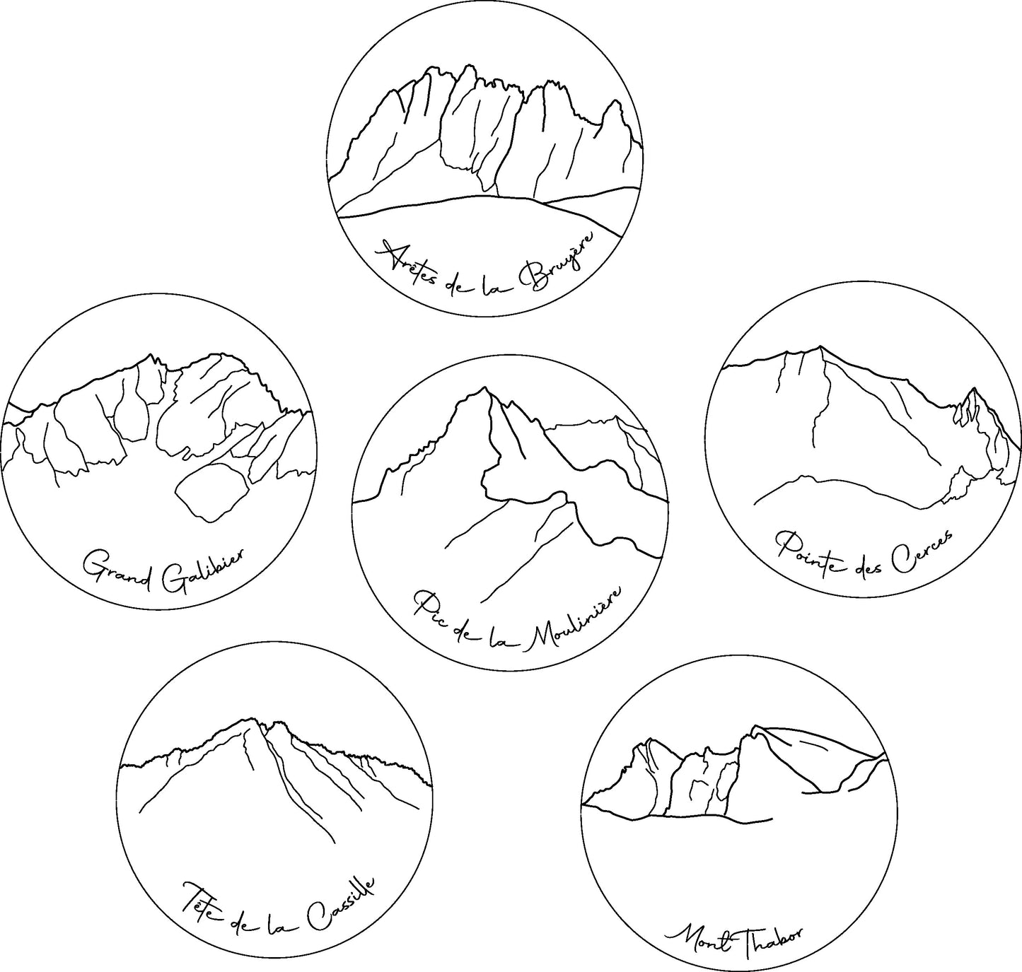 Sous-verres ronds en bois