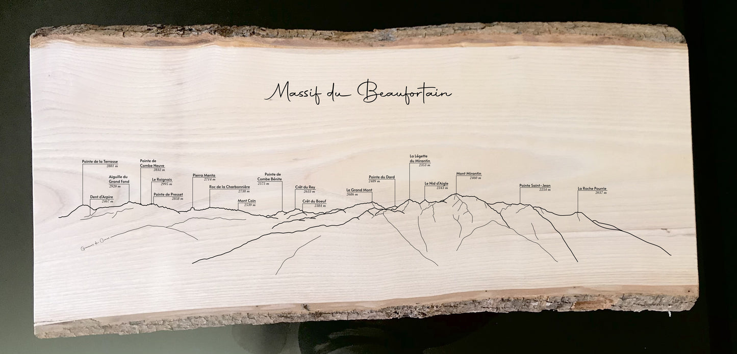 Panorama du Beaufortain depuis le mont Bisanne (Les Saisies)