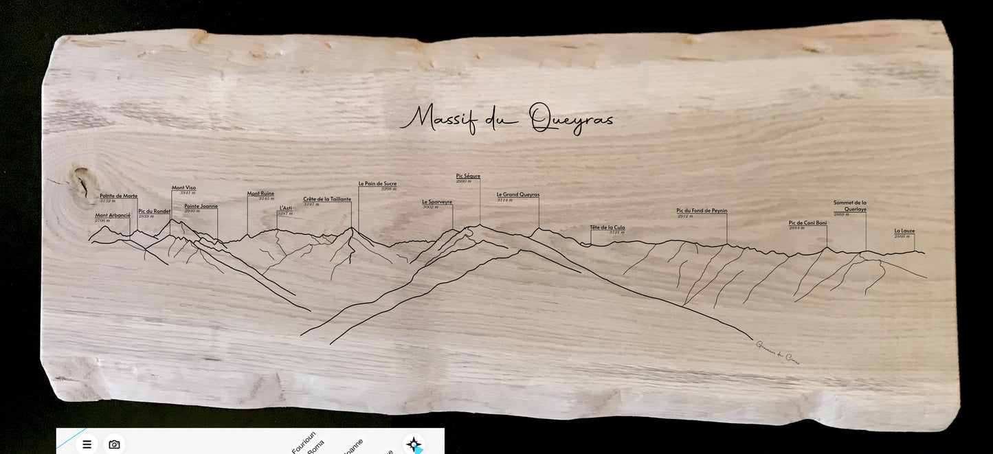 Panorama Queyras depuis la crête de Gilly (Abriès Ristolas)
