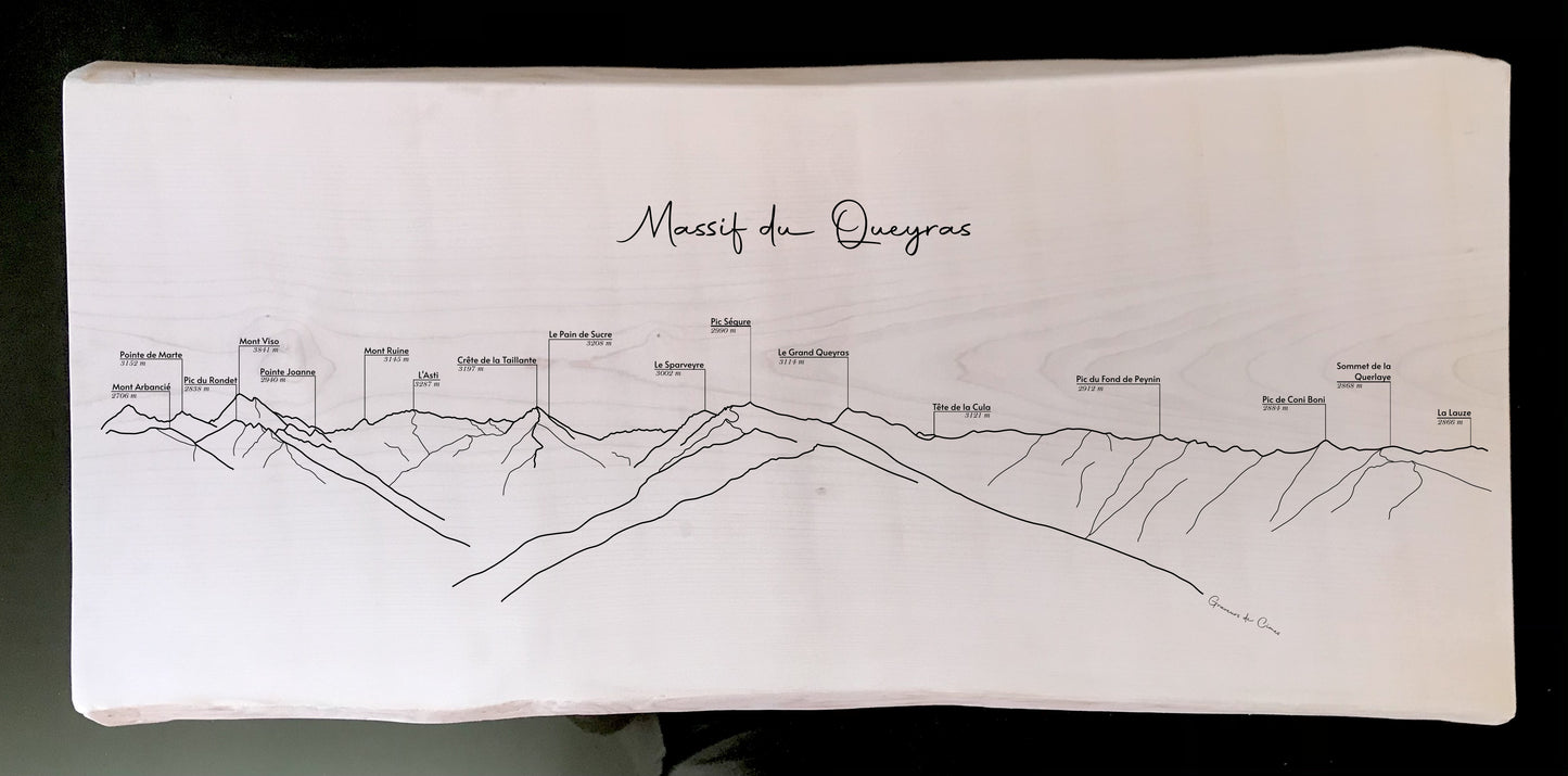 Panorama Queyras depuis la crête de Gilly (Abriès Ristolas)