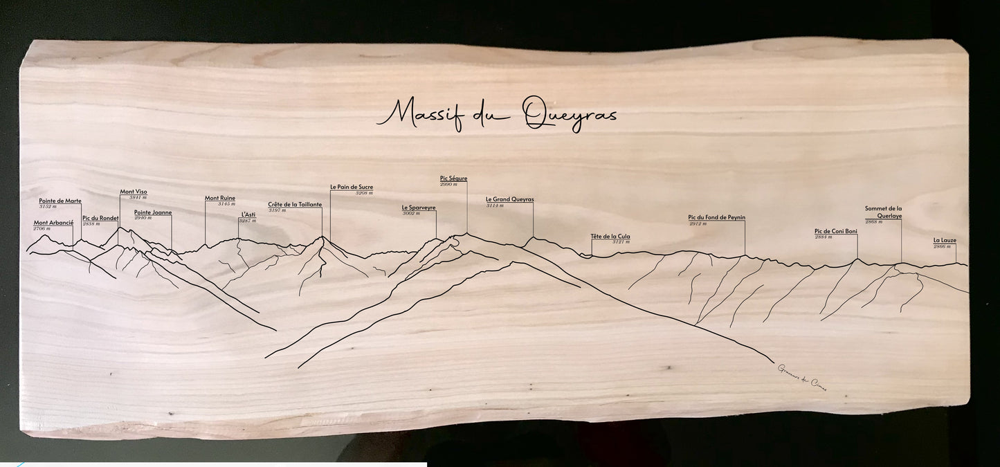Panorama Queyras depuis la crête de Gilly (Abriès Ristolas)
