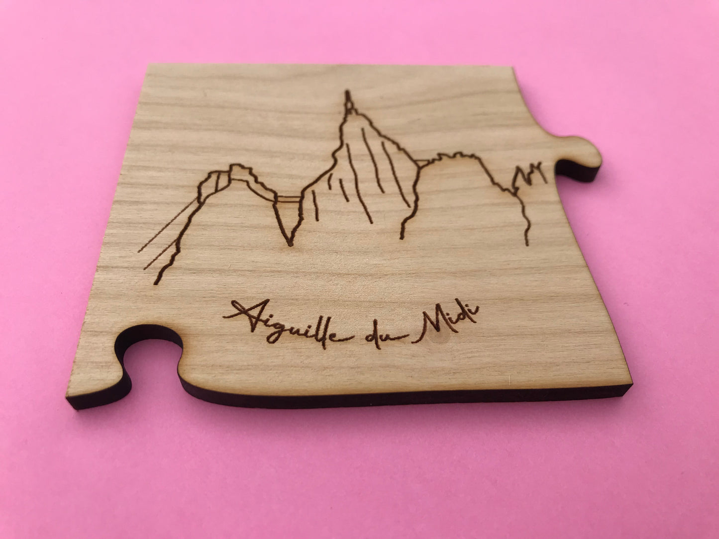 Sous-verres puzzle en bois